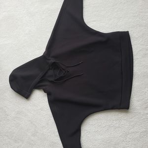 AVIA black laced sweatshirt